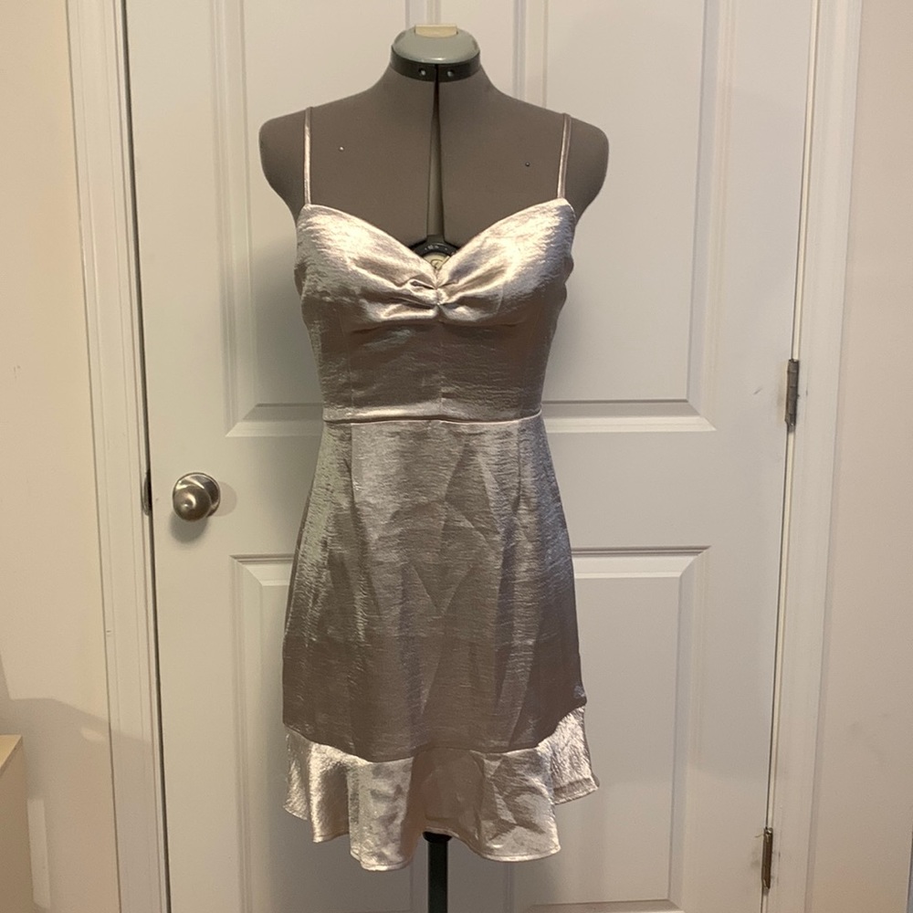 Silver "Call in Slick" Dress BB Dakota NWT